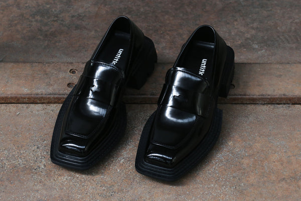 untitlab black non-slip derby shoes AW201104 PU3